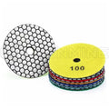 Senmine Diamond Polishing Pads 100mm OEM Abrasive Medium Hardness for Granite Wet Use High Efficiency Grit 50-3000 6.0mm