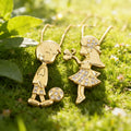 QIKU Girls and Boys Charms Necklace Children Pendants 18k Glad Plated Jewelry Boys and Girls Pendants