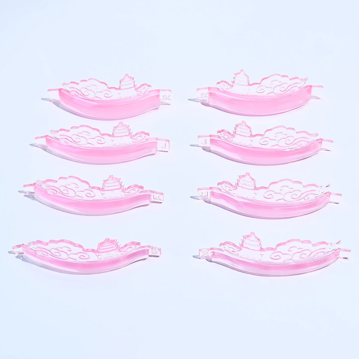 4 Sizes Lash Lift Shields for Lash Lift Private Label Lash Lift Silicone Rods Reusable Korean Lash Lift Pads for Salon and Home MegaBDM