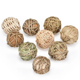 Large Hamster Chew Toy Handcrafted From Eco-Friendly Water Grass Material for Durable Teeth