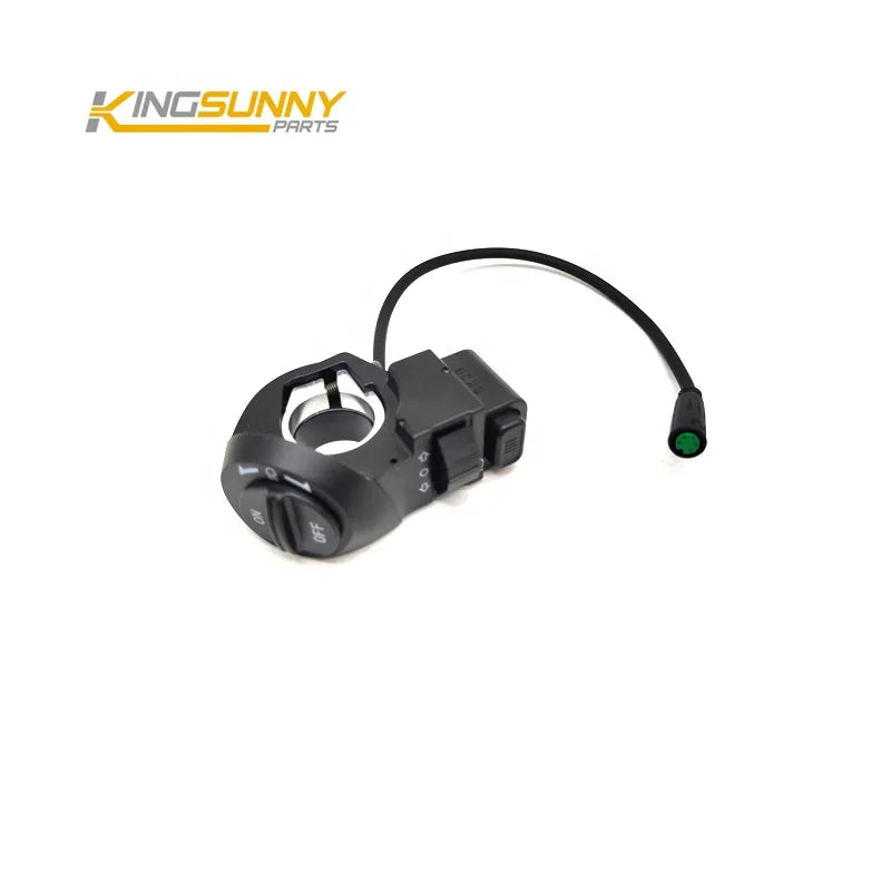 Electric Bicycle Accessories 3-in-1 Switch for Handlebar Control Combination Fat Ebike Turn signal Horn Headlight Parts