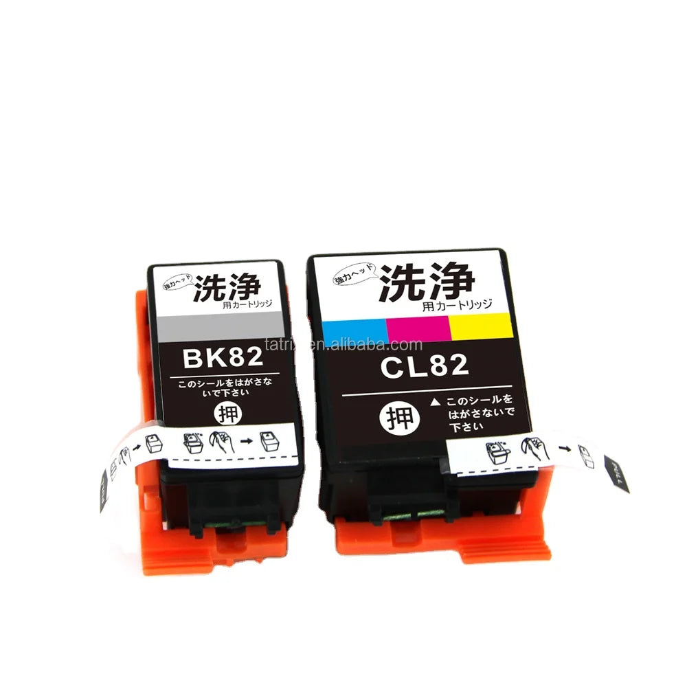 Tatrix ICBK82 ICCL82 Compatible Cleaning Ink Cartridge Color Ink Cartridge for Epson PX-S06B PX-S06W Printer MegaBDM