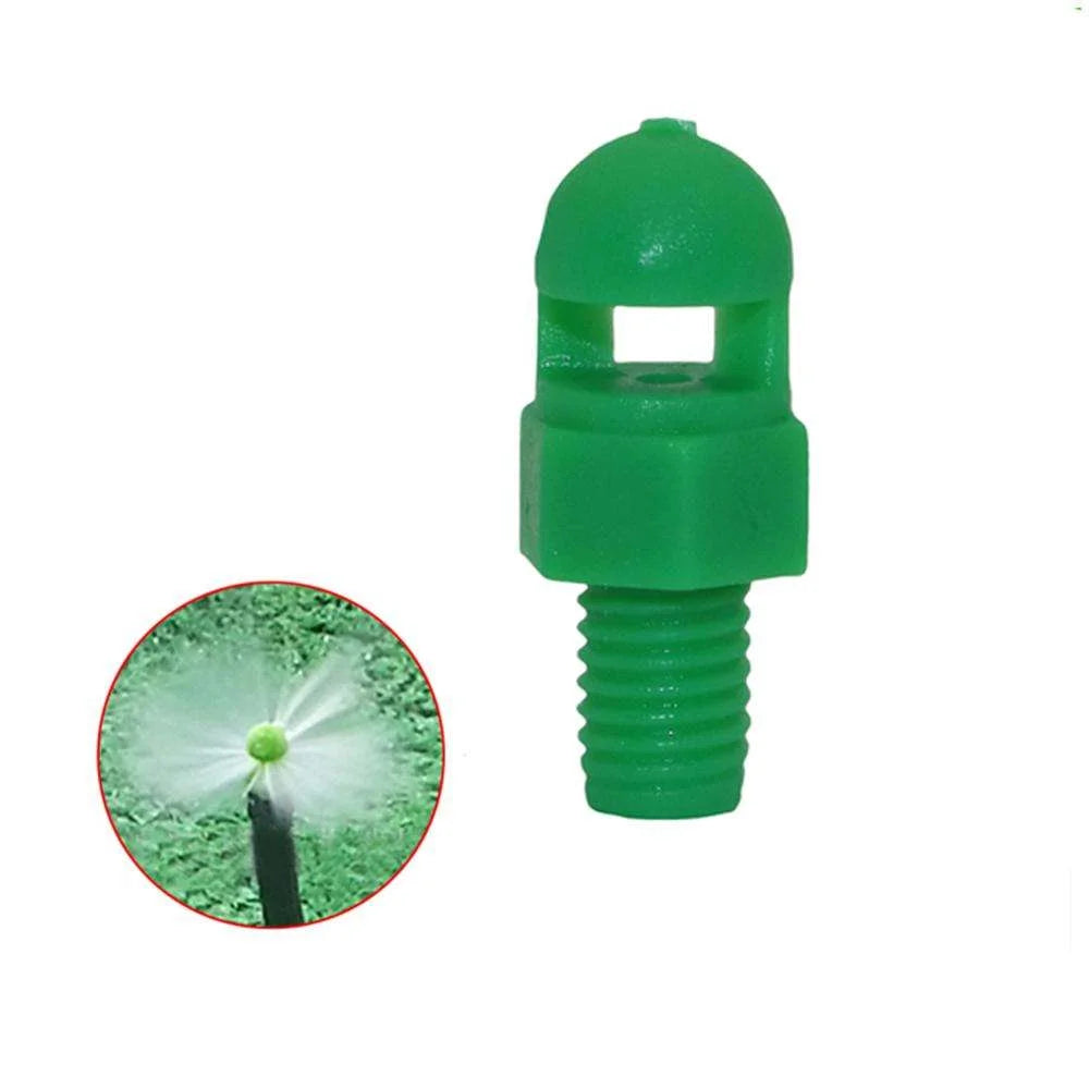 360 Degree Refraction Micro Mist Sprinkler Nozzle Watering Irrigation Fog Nozzle Plastic Cooling Dust Sprinkler Head MegaBDM
