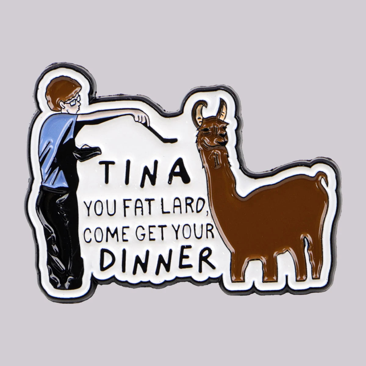 Cute Alpaca Enamel Pin Movie Quotes Brooch Pines Lapel Pins Badge on Backpack Clothing Accessories Funny Jewelry Friends Gifts MegaBDM
