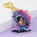 Custom Logo Acrylic Keychain Cartoon Pendant Charms Glitter Transparent Personalized Holographic Anime Keychain MegaBDM