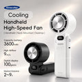 KINSCOTER Outdoor Foldable Portable Handheld Fan Mini Cooling Rechargeable 3600mAh 100-level Free Control High Speed Turbo Fan