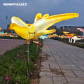 Theme Park Construction Led Light White Racing Pigeon Statues Decoration for Sale Price Competitive Factory Wholesale