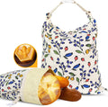 2 Pack Beeswax Bread Bags 17x13 Inch Reusable Bread Storage BagsBeesWax Lined Bread Bags for Home Cooks Fresh Bread Storage