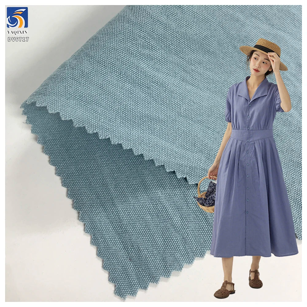 DV6716 Cheap Chiffon Dress Washed and Crepey Wrinkled 120 Gsm 100% Polyester Fabric for Woman