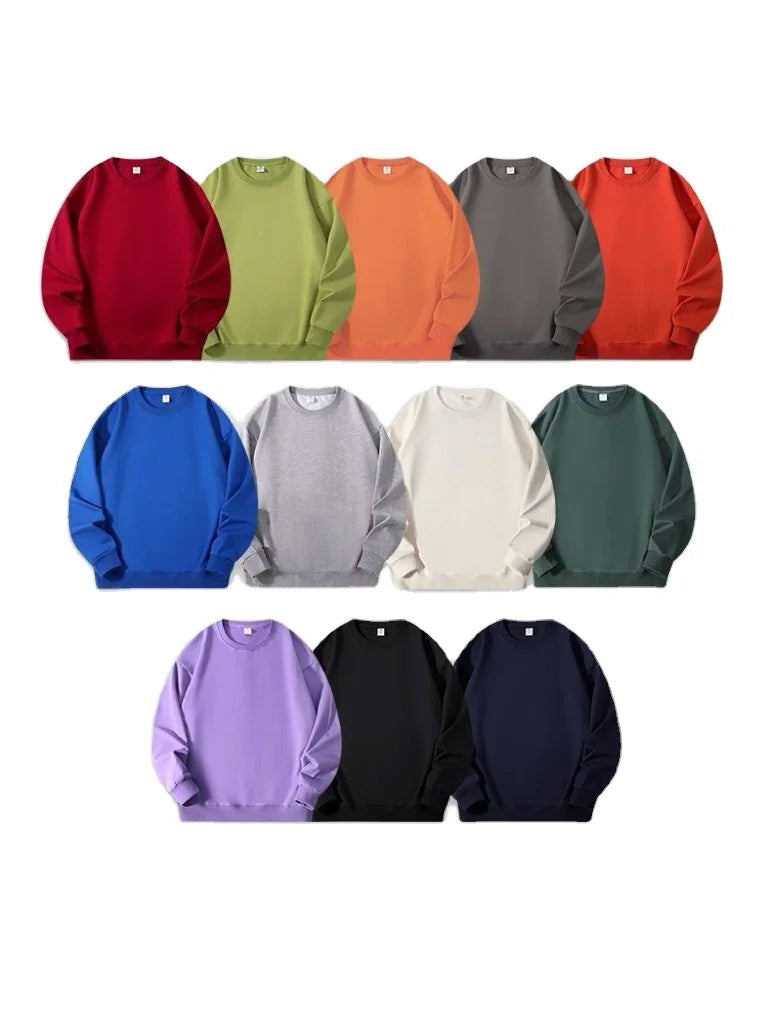 OEM Customized Logo Design men and women casual men's sweatshirt plus velvet fashion hoodie men's Crew Neck Sweatshirt MegaBDM