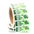 CMYK Printing Orange Juice Labels Maker Self Adhesive Fruit Drink Stickers for Beverage Glass Plastic Bottles Jars