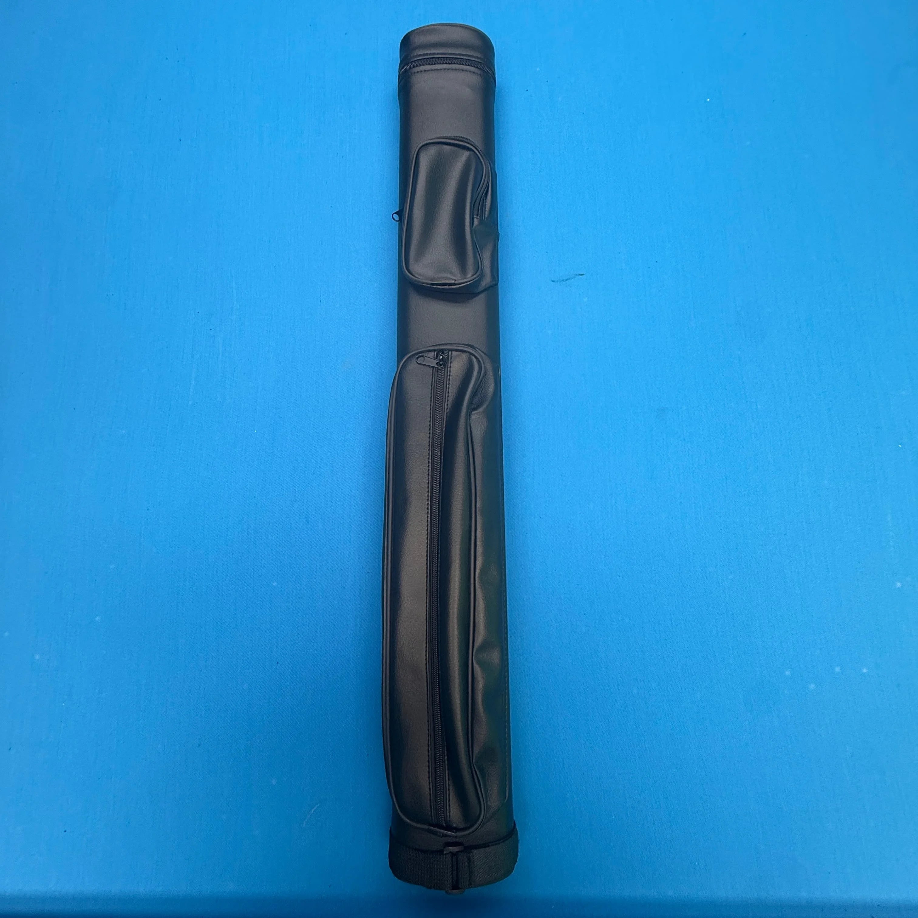 Pool Cue Case 4-Hole Hard Case for 2-Piece Cues 2x2 All Black