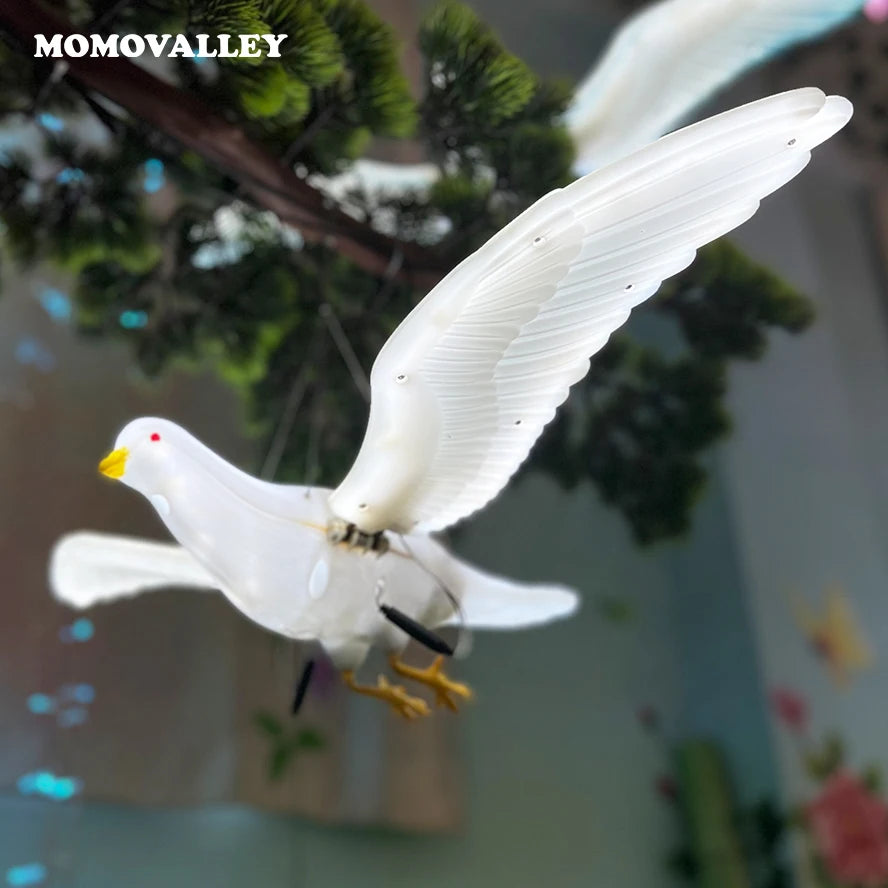 Momovalley Best Seller Led Illuminated Pigeon Statues Supplier for Outdoor Decoration Park Decor Lighting