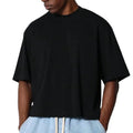 Custom Men's Regular Sleeve Long O-Neck Jersey Fabric Breathable Hip Hop Blank Streetwear Loose Fit 200g 100% Cotton T-Shirt