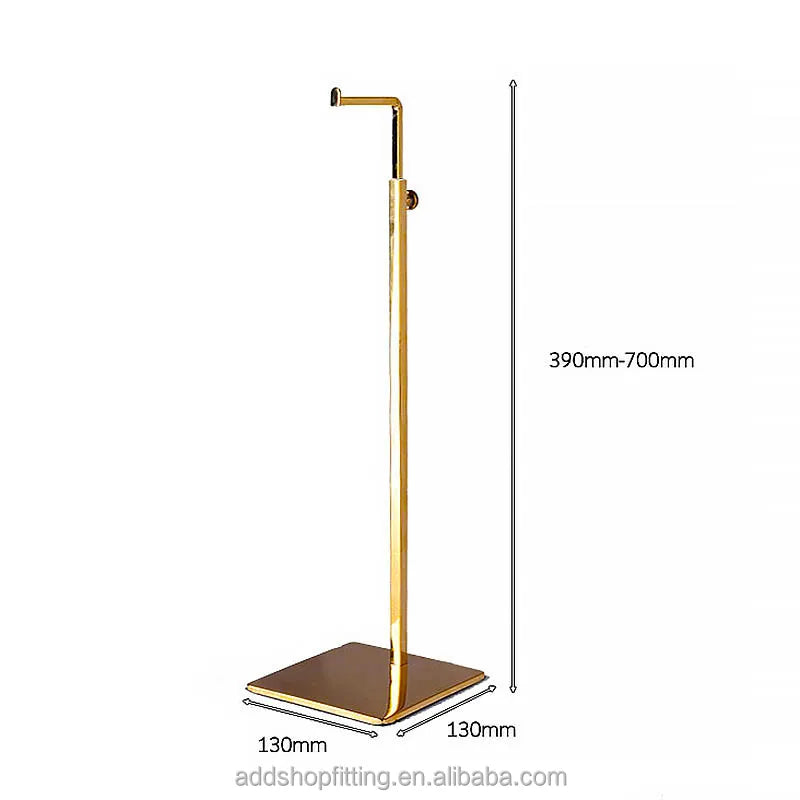 Stainless Steel Silver Rose Gold Women Display Purse Luxury Bag Stand