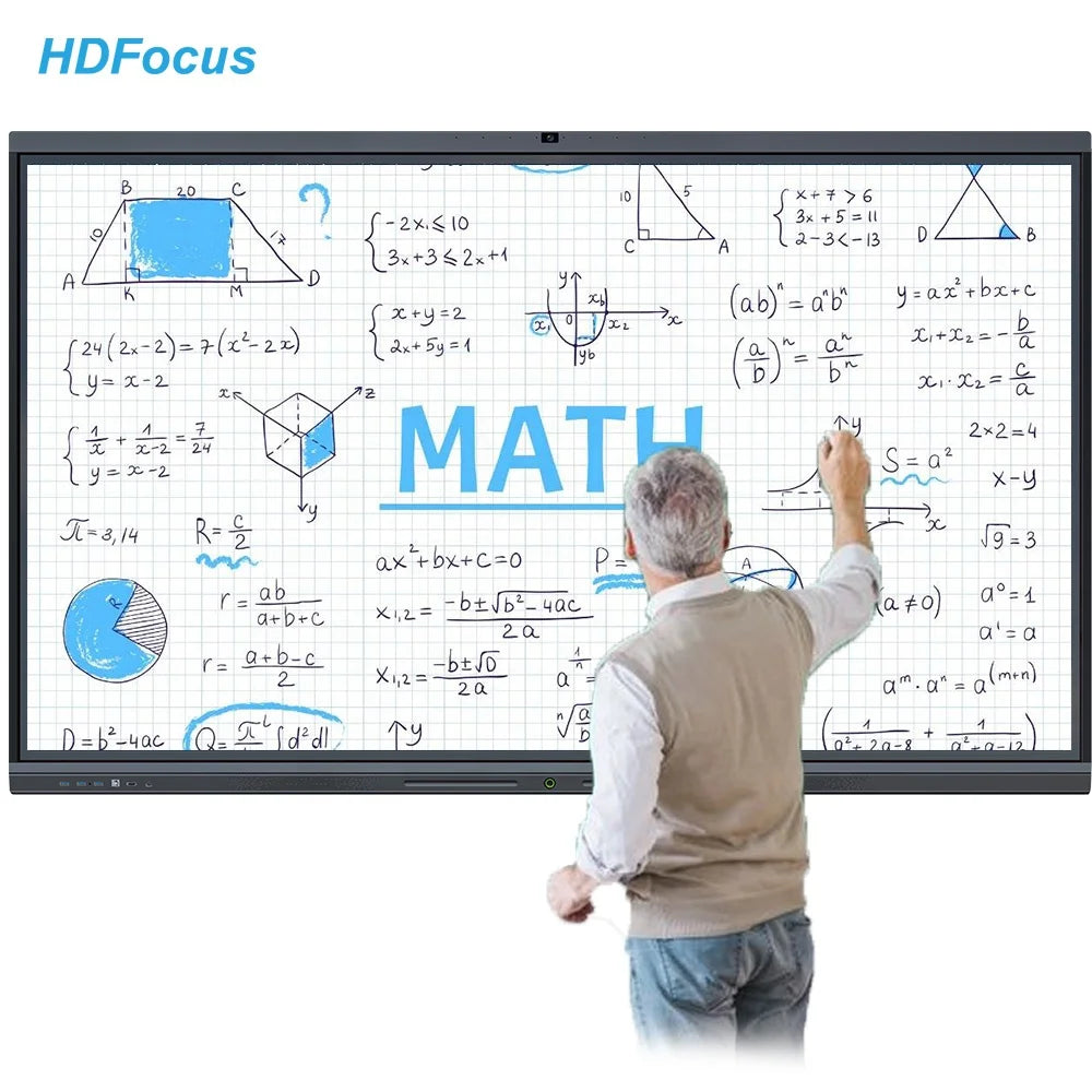 85 86 Inch 4K Education Smart Board Interactive Classroom Touch Screen Interactive Whiteboard Flat Panel for Meeting