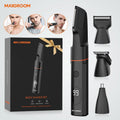 MAXGROOM 4 In 1 Body Hair Shaver Kits for Men Nose/Beard Hair Trimmer Electric IPX6 Waterproof Groin Pubic Hair Shaver for Man