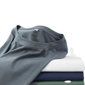 OEM Custom Logo Embroidery Print  Summer Youth Modal Ice Silk Short-sleeved Men's Cool Quick-drying Clothes Half-sleeved Shirt