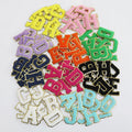 Chenille Embroidery Patches Cloth Patches Embroidery White Letter Iron on Patches