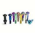 Custom High Quality Titanium Motorcycle TC4 Motorcycle Brake Handlebar Hook Rod Fixing M6 Rod Screws