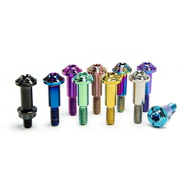 Custom High Quality Titanium Motorcycle TC4 Motorcycle Brake Handlebar Hook Rod Fixing M6 Rod Screws