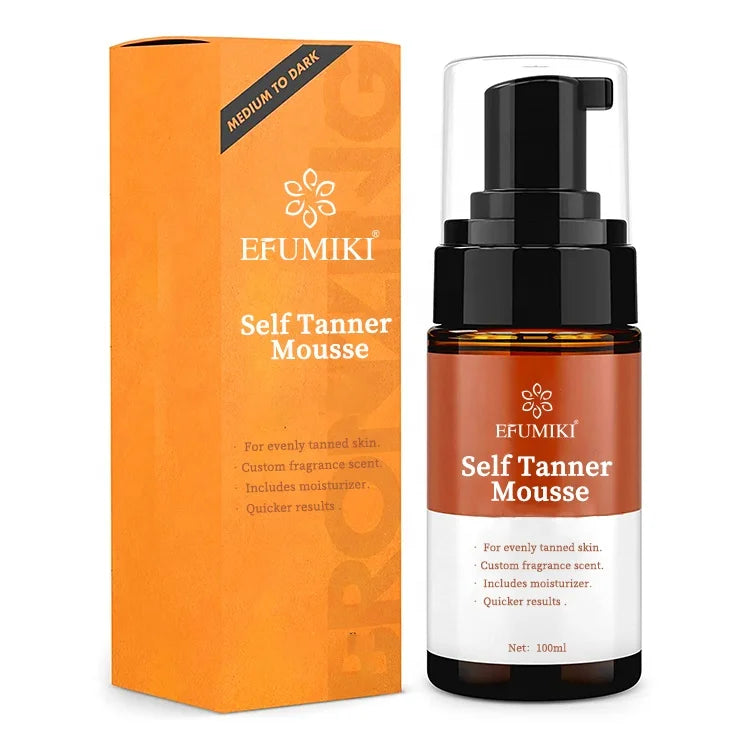 Natural Organic DHA Peptide Fake Tan Tanning Mousse Self Tanning Mousse MegaBDM