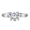 GRA Certified Lab Created Gemstone Moissanite Jewelry 925 Silver Custom Adjustable Wedding Engagement Ring Destiny Jewellery