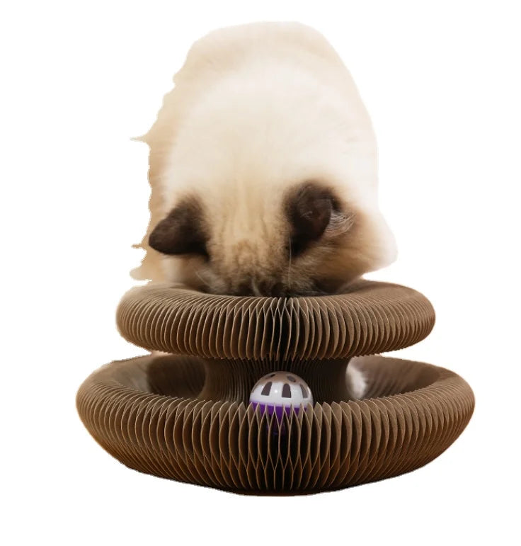 Magic Organ Foldable Cat Scratching Board Cat Trees & Scratcher with Grinding Scratch Feature