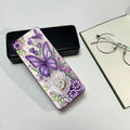 Diamond Painting Printed Cartoon Style Eco-Friendly 5D DIY PU Leather Square Glasses Storage Box with Special Shaped Diamonds