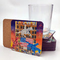 1 Wholesale Bulk MDF Sublimation Coaster Blanks Round Square Shape With Cork Back MDF Coasters For Sublimation Printing Design