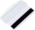 Horizontal Hard Plastic Half Card Badge Holder Frosted Rigid Plastic for POS Magnetic Swipe Cards IDs Credit Cards and Passes