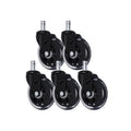 3 Inch Polyurethane Modern Transparent Silent Durable Swivel Furniture Casters Universal Fit Office School Living Room Dining