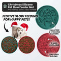 Custom Logo New Round Maze Silicone Slow Feeder Dog Pet Bowls With Suction Silicone Mat
