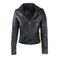 Wholesale 2026 Women Clothing Autumn Custom Outdoor Winter Jackets Female Black Motorcycle Women PU Leather Jacket for Women