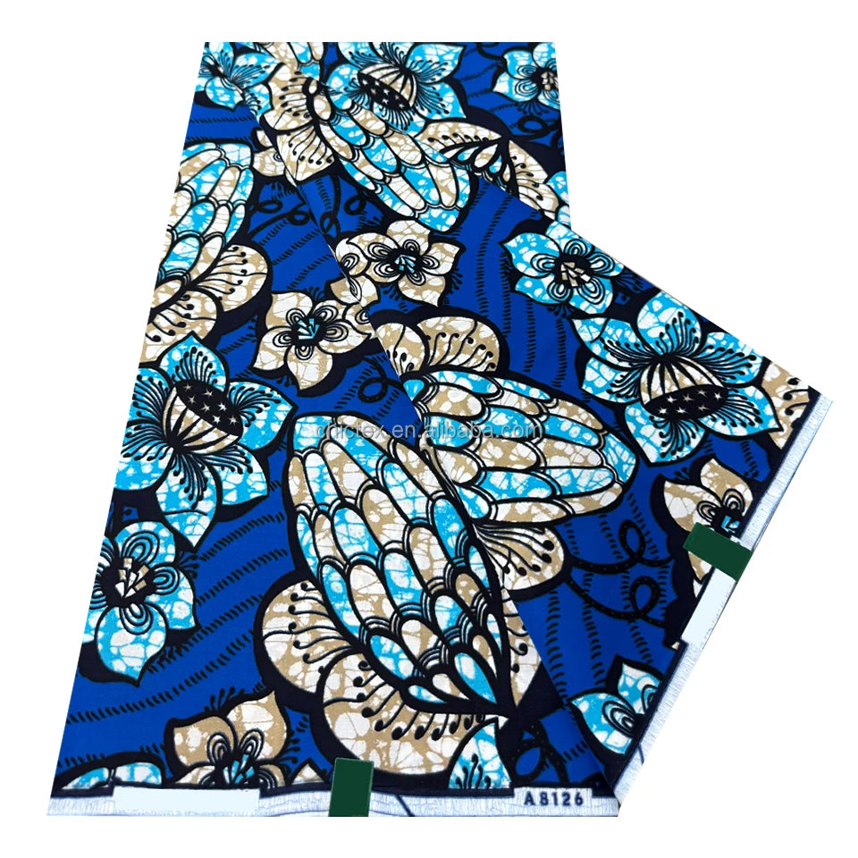 Superior Quality Plain African Wax Fabric Print Good Price Dress Clothing Accessories for Girls Boys Shirt Bag Dyed Home Textile