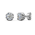 4mm Moissanite Diamond With GRA Certificate 925 Sterling Silver Real Gold Plating Dainty Stud Earrings Jewelry Destiny Jewellery