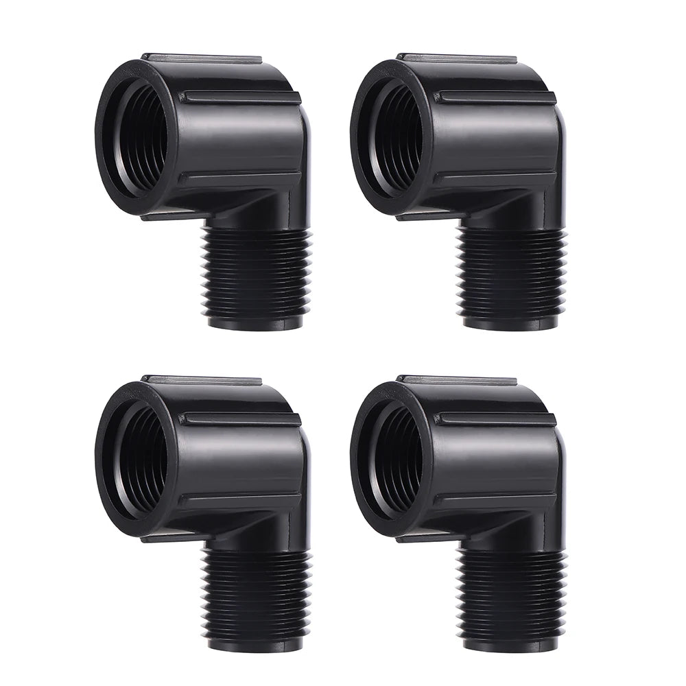 1/2 Inch Female to 1/2 Inch Male Thread Adapter 90 Degree Elbow Connector Garden Irrigation PVC Fittings MegaBDM