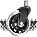 Best Selling Office Chair Polyurethane Wheels with Swivel Plate Safe for Desk Floors Including Hardwood