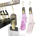 Astrid Custom Logo Black Acrylic Display Christmas Socks Hanger for shop