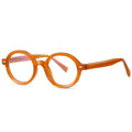 Classic TR90 Round Frame Men's Vintage Eyeglasses Fashion Blue Light Blocking Glasses Diamond Face Shape Match Anti Blue Light