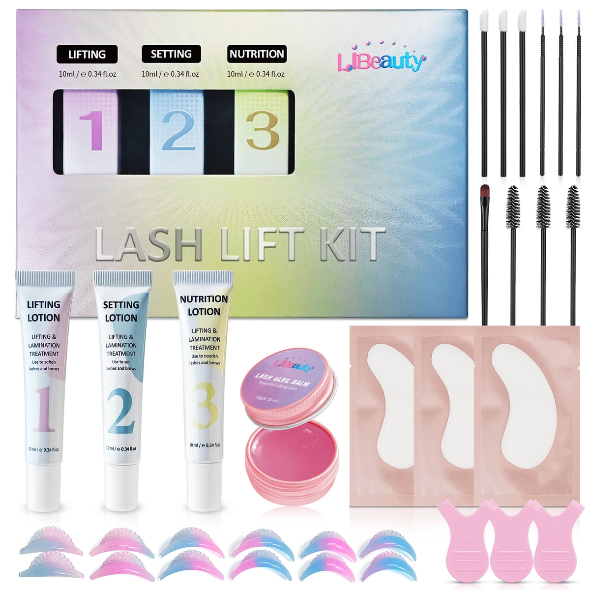 Professional Lash and Brow Lift Kit Semi-permanent Keratin Lash Lift Kit Wholesale Eye Lash Lift Kit Diy Private Label MegaBDM