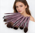 10pcs Professional Cosmetic Brush Set Small Mini Makeup Brushes for Face and Eye Custom Synthetic Hair Wooden Makeup Brushes