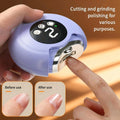 2 in 1 Grinding and Polishing Automatic Electric Nail Clipper Multifunctional Portable Nail Grinder Electric Manicure Tool