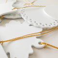 Topjlh Sublimation Ceramic Christmas Ornaments Blanks Wholesale Custom Shape Holiday Trees Gifts & Home Decor