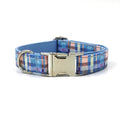 2025 Popular Brand Personalized Design Unique Blue Pet Dogs Collar Set Customizable Personal LOGO for Small and Large Dogs MegaBDM