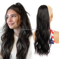 Heat Resistant Synthetic Ponytail Hair Piece Extension Loose Water Wave Drawstring Natural Ponytail for Women