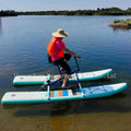 Inflatable Water Bicycle Bike Foot Pedal Family Person Use Kids Playground Customized Wholesale Factory Sale
