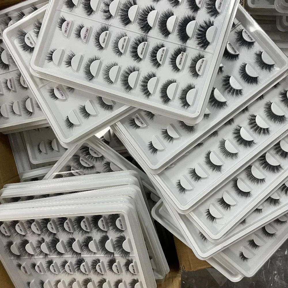 Reusable False Eyelashes Faux Cils Naturel Custom Eyelash Box Lashes Wholesale MegaBDM