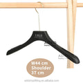 Astrid 44 CM 3T Solid Black Custom Logo Sturdy Anti-Slip PP Plastic Clothing Organizer Injection Coat Hanger for Shop