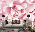 Custom pink 3d Rose Wallpaper Home Decoration Bedroom Decor